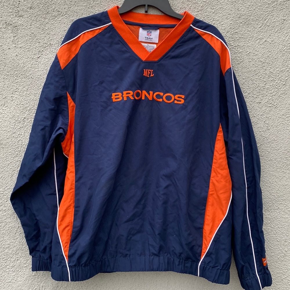 Mens Denver Broncos Nylon Pullover windbreaker